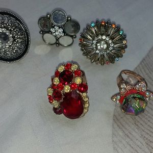 Set Of 5 Rings