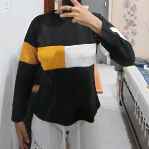 Black And Yellow Sweatshirt