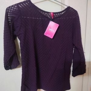 Synthetic Net Top With Tag Brand New