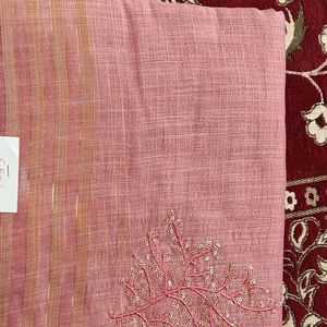 Beautiful Cotton Saree With Minimal Sequence