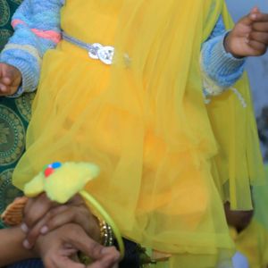 Diwali Offer Pretty Yellow Frock