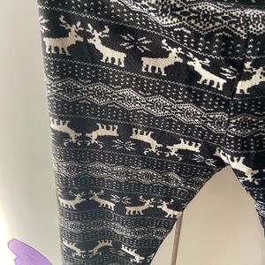 new animal print woolen trouser