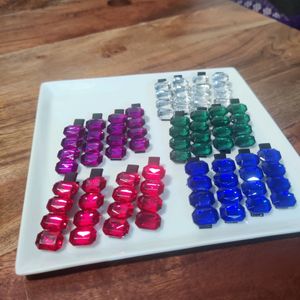 Crystal Coloured Clips