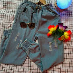 Damaged Denim Joggers For Your Beautiful Girls