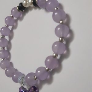 Purple Bow Bracelet