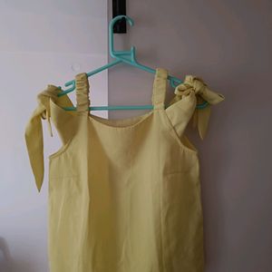 Forever Glam Yellow Party Wear Top