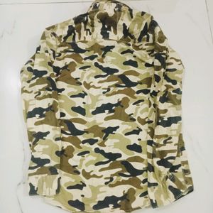 Men Party Wear Shirt Military