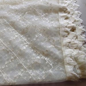 White Dupatta