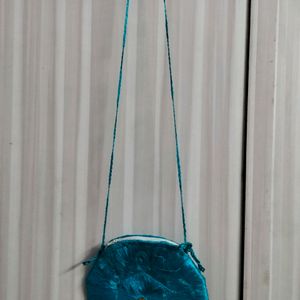 Blue Handmade Sling Bag