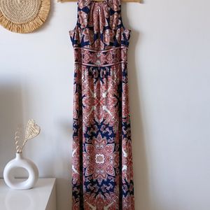 London Times Printed maxi Dress