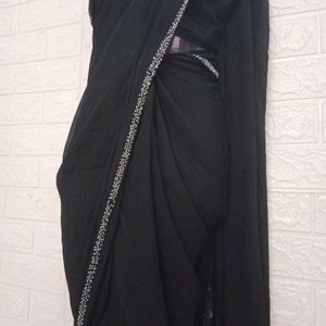 Black Designer Saree