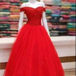 New Bollywood Stayle Beautiful Gown Dress Ne