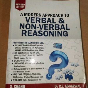 R.S. Agarwal Reasoning Book