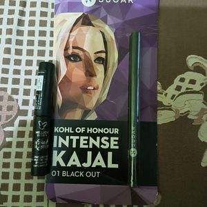 Sugar Kajal And  Blue Eyeliner