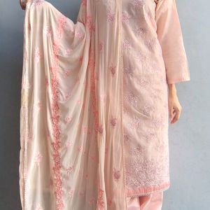 Very Beautiful Peach Colour Full Salwar Suit