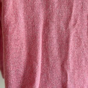 Glitter Fabric Pink Top