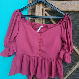 Cute Peplum Top