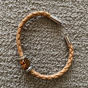 Fossil leather magnetic Unisex Bracelet