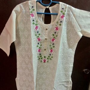 Pure Cotton Chikon Kurti