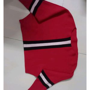 Beautiful Red Woolen Top