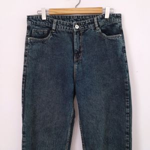 Dark Blue Straight Fit Jeans (Women's)