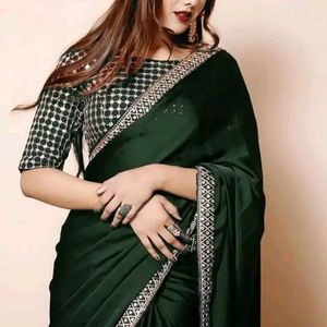 New Art Silk Saree With Blouse Piece