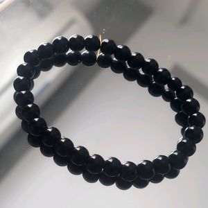 BEADED BLACK BRACELET