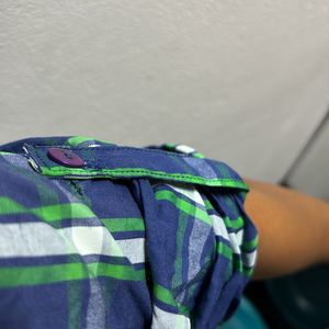 Blue And Green Shirt For Women