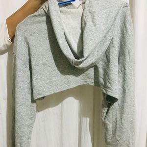 Light grey crop top