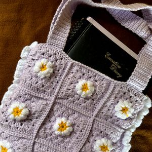 Cute Crochet Tote Bag