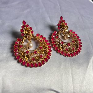 Pink Stone Earring