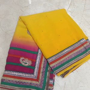 Designer Multi Colour Saree