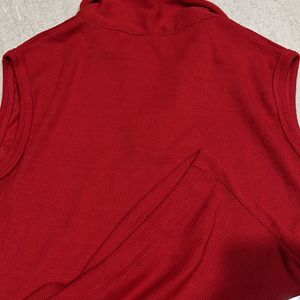 Red Sleeves Shirt Top