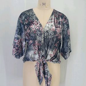 New Velvet Flower Top