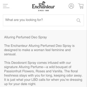 Enchanteur - Alluring Perfumed Deo Spray