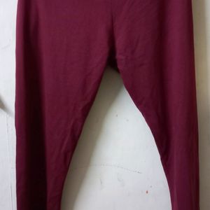 Red Track Pant With Zipper Pocket