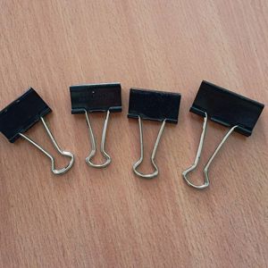 Black Paper Binder Clips