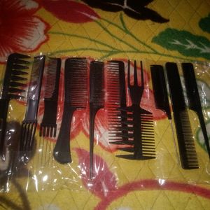 Professional Hair Comb Set 10 Pcs.