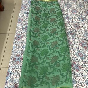 NEW GREEN SAREE FOR WOMEN