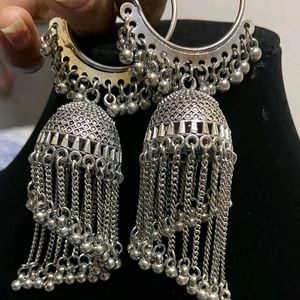 Silver Heavy Jumka Jewllery