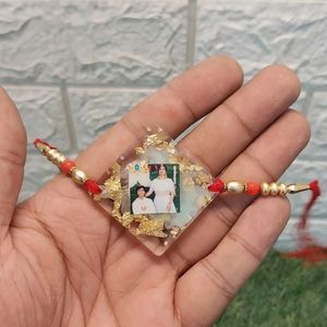 Customized Resin rakhi With Picture