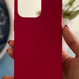 Red Silicone Case For iPhone 13 Pro