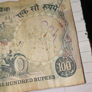 Rare 100 Rupees Old Note