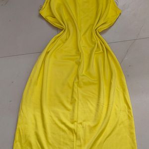 Lemon Yellow Bodycon Dress