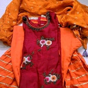 Partywear Ghara suit & Duppata for Festival Season