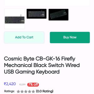 Cosmic Byte RGB Gaming Keyboard⌨️