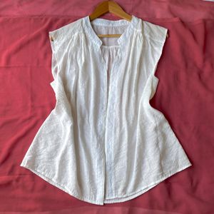 Pinterest Korean Button Down Sleeveless Top