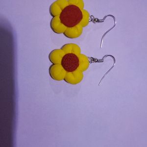 Sunflower Earrings With Free Gifts