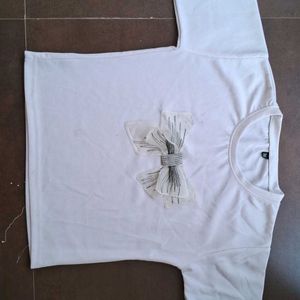 White Crop Top ,t-shirt