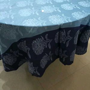 Table Cloth Blue Round